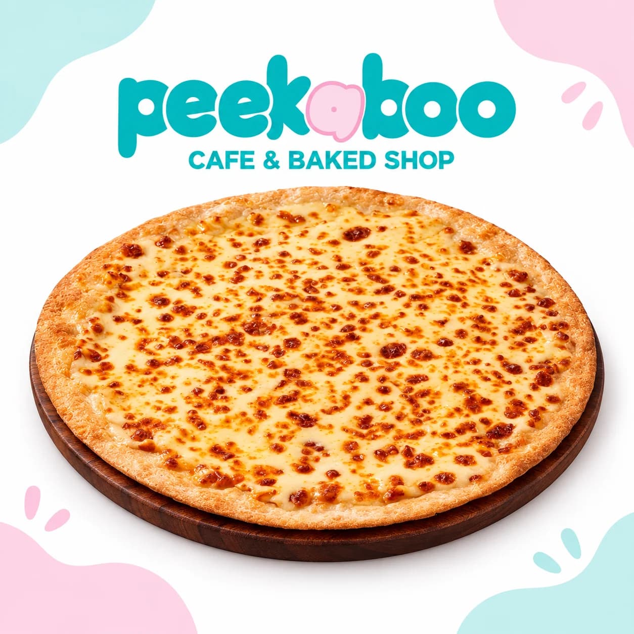 Peekaboo cheese pizza